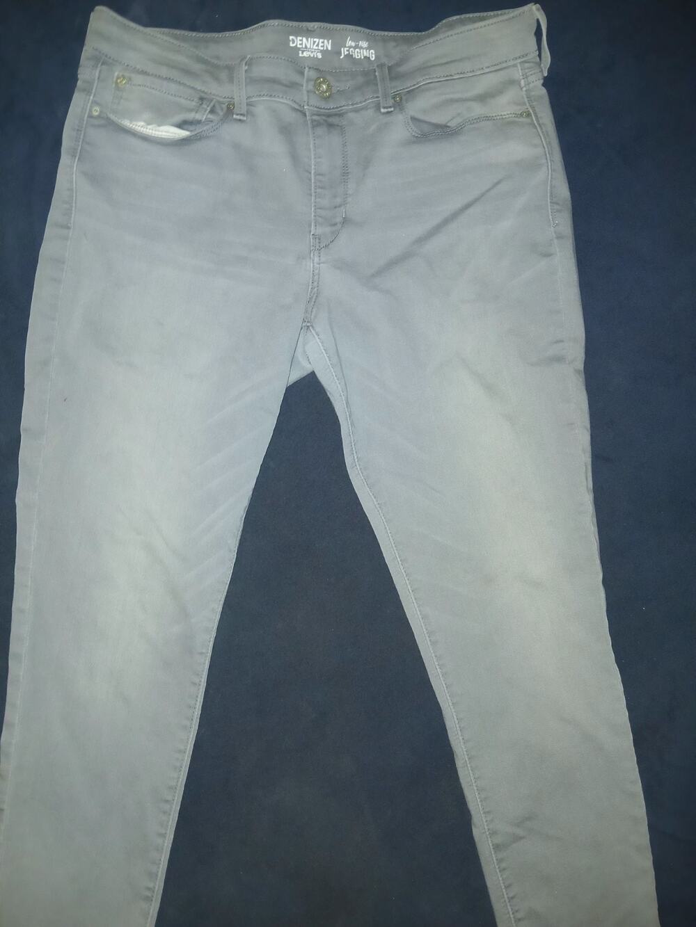 Denizen Levis Low Rise Jegging Jeans Womens Juniors 17 Gray Stretch Skinny